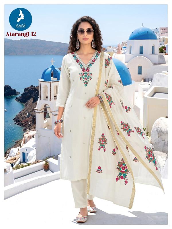 Kaya atrangi 3pcs blue kurtis wholesale